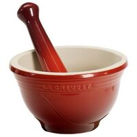 LE CREUSET Stoneware Pestle & Mortar, Cherry Red, 0.3L (91003400060000)