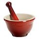 LE CREUSET Stoneware Pestle & Mortar, Cherry Red, 0.3L (91003400060000)