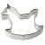 ZENKER Rocking Horse, Cookie Cutter, 7.2x7cm (7787)