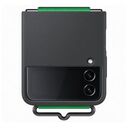 SAMSUNG Silicone Cover with Strap, Galaxy Z Fold4, Black-Green (EF-GF721TBEGWW)