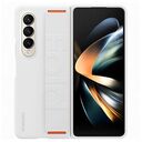 SAMSUNG Silicone Grip Cover, Galaxy Z Fold4, White-Orange (EF-GF936TWEGWW)