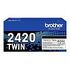 BROTHER Toner TN-2420TWIN, Schwarz