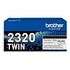 BROTHER Toner TN-2320TWIN, Schwarz