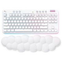 LOGITECH G715 TKL Mechanical Wireless Gaming Keyboard, GX-Brown Tactile Switch, Swiss Layout, White Mist (920-010460)