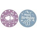 ZENKER 2-er Cake Decoration Stencils, 25.5cm (27132)