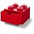 LEGO Desk Drawer 4, 15x15cm, Red