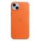 APPLE iPhone 14 Plus Leather Case with MagSafe, Orange [Late 2022] (MPPF3ZM/A)