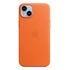 APPLE iPhone 14 Plus Leder Case mit MagSafe, Orange [Late 2022] (MPPF3ZM/A)