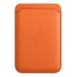 APPLE iPhone Leather Wallet with MagSafe, Orange [Late 2022] (MPPY3ZM/A)