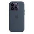 APPLE iPhone 14 Pro Silikon Case mit MagSafe, Sturmblau [Late 2022] (MPTF3ZM/A)