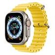 APPLE Watch Ultra GPS + Cellular, 49mm Titangehäuse, Natur mit Ocean Armband, Gelb (MNHG3FD/A)