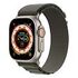 APPLE Watch Ultra GPS + Cellular, 49mm Titangehäuse, Natur mit Alpine Loop, Grün - Medium (MQFN3FD/A)