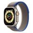 APPLE Watch Ultra GPS + Cellular, 49mm Titangehäuse, Natur mit Trail Loop, Blau/Grau - M/L (MQFV3FD/A)