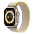 APPLE Watch Ultra GPS + Cellular, 49mm Titangehäuse, Natur mit Trail Loop, Gelb/Beige - S/M (MNHK3FD/A)