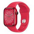 APPLE Watch Series 8 GPS + Cellular, 41mm Aluminiumgehäuse, (PRODUCT)RED mit Sportarmband, Rot (MNJ23FD/A)