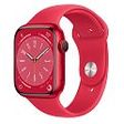APPLE Watch Series 8 GPS, 41mm Aluminiumgehäuse, (PRODUCT)RED mit Sportarmband, Rot (MNP73FD/A)