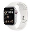 APPLE Watch SE (2. Generation) GPS + Cellular, 44mm Aluminiumgehäuse, Silber mit Sportarmband, Weiss (MNQ23FD/A)