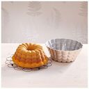 DR. OETKER Back-Kunst - Gugelhupfform aus Aluguss, Floral, Beige, 24cm (106527)