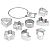 KAISER 8-er Set Cookie Cutter, 7cm (2300612812)