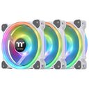 THERMALTAKE Riing Trio 12 RGB Radiator Fan TT Premium Edition, 120mm, White, Pack of 3 (CL-F126-PL12SW-A)
