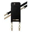 IDEAL OF SWEDEN Atelier Necklace Case, iPhone 13 Mini, Jet Black Croco (IDNCSS20-I2154-207)