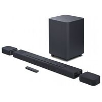 JBL BAR 1000, 7.1.4-Kanal Dolby Atmos Soundbar mit Wireless Subwoofer + Rücklautsprecher