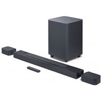 JBL BAR 800, 5.1.2-Kanal Dolby Atmos Soundbar mit Wireless Subwoofer + Rücklautsprecher (JBLBAR800PROBLKEP)