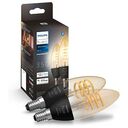PHILIPS Hue White Ambiance - Doppelpack Filament, 2x E14 / 4.6W (929003145202)