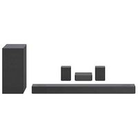 LG ELECTRONICS DS75QR, 5.1.2-Kanal Dolby Atmos Soundbar mit Wireless Subwoofer + Rücklautsprecher