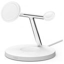 BELKIN Boost Charge Pro 3-in-1 Wireless Charging Stand with MagSafe, White (WIZ017vfWH)