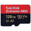 SANDISK Extreme Pro microSDXC, UHS-I A2, V30 U3, 128GB (SDSQXCD-128G-GN6MA)