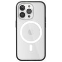 WOODCESSORIES Clear Case Bio MagSafe, iPhone 14 Pro, Transparent / Schwarz (ECO640)