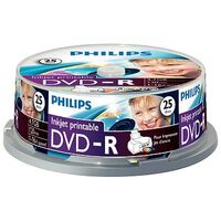 PHILIPS DVD-R 4.7GB (120min), 25 pieces (DM4I6B25F/00)