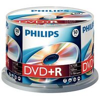 PHILIPS DVD+R 4.7GB (120min), 50 pieces (DR4S6B50F/00)