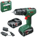 BOSCH Easy Impact 18V-40, mit 2x 1.5 Ah Akku & Koffer (06039D8102)