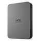 LACIE Mobile Drive Secure für Mac, 4.0TB, Grau (STLR4000400)