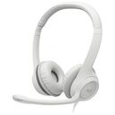 LOGITECH H390 USB Computer Headset, White (981-001286)
