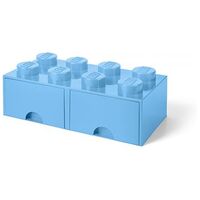 LEGO Desk Drawer 8, 50x25cm, Hellblau