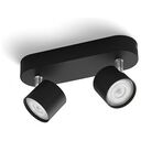 PHILIPS Star Deckenleuchte 2er-Spot, Schwarz (929003205201)