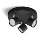 PHILIPS Star Deckenleuchte 3er-Spot, Schwarz (929003205301)