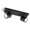 PHILIPS myLiving - Runner Deckenleuchte 2er-Spot, Schwarz (929003204801)