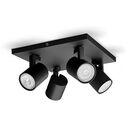 PHILIPS myLiving - Runner Ceiling Light 4-Spot, Black (929003205001)