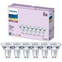PHILIPS LED Spot - 6-Pack, 6x GU10 / 3.5W, 2700K (929001217896)