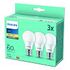 PHILIPS LED Bulb Classic 60W - 3-Pack, 3x E27 / 8W, 2700K (929002306203)