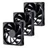 PHANTEKS PH-F140M25, 140mm, Black, Pack of 3 (PH-F140M25_PWM_BBK01_3P)