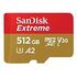 SANDISK Extreme microSDXC UHS-I U3, Class 10, V30, 512GB (SDSQXAV-512G-GN6MA)