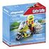 PLAYMOBIL Rescue Motorcycle with Flashing Light (71205)