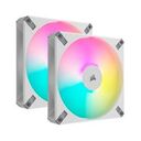 CORSAIR AF140 RGB Elite, White, 140mm, Pack of 2 (CO-9050160-WW)