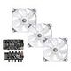 BITSPOWER Notos 120 Digital RGB, 120mm, White, Pack of 3 (BPTA-FX1812NTWH-3)