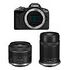 CANON EOS R50 Kit, RF-S 18-45mm IS STM + RF-S 55-210mm IS STM, Schwarz (5811C023)